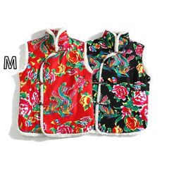 [M] Autumn/Winter Outfit Men's Clothing Simple Fashion Stylish Adult Cool Plus Size Streetwear Men's Lambswool Vest Women's Unisex Hanfu Large Floral Vest
