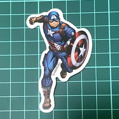 ST296 防水ステッカー シール アベンジャーズ キャプテンアメリカ