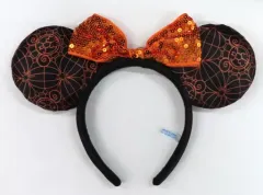 【中古】アクセサリー(非金属) ミニーマウス カチューシャ(オレンジ/スパンコール) 「ディズニー・ハロウィーン2023」 東京ディズニーリゾート限定
