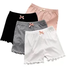 女の子 アンダーパンツ キッズ オーバーパンツ リボン ガールズ 4枚セット
