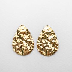 売り切り*2個* ティアドロップ チャーム K18GP 真鍮 ニッケルフリー アクセサリーパーツ cm027sのサムネイル