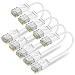 【人気商品】2本セット 0.3m RJ45コネクタ 短いランケーブル 10Gbps サーバー LANケーブル 企業様向け Cat6A 業務用 有線ケーブル Ankuly 家庭用…