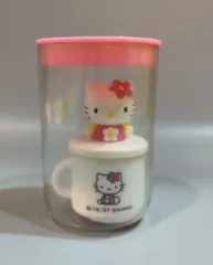 サンリオ MINI MUG ラムネ 占いカード付き 4.ハローキティ ピンク花 1997年