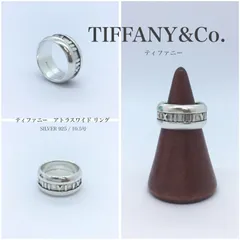 TIFFANY ATLAS 2003 ティファニーリング Tiffany & Co Ring 2003 Atlas Collection Curved Wide Band