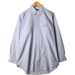 古着 ラルフローレン Ralph Lauren YARMOUTH 長袖 ボタンダウンストライプシャツ メンズL相当/eaa575514