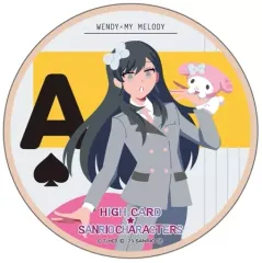 【中古】コースター ウェンディ・サトー×マイメロディ ウッドコースター 「HIGH CARD×サンリオキャラクターズ」