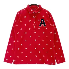 サイズ：OT ADIDAS GOLF アディダスゴルフ  長袖ポロシャツ 総柄 レッド系 [240101304184]# ゴルフウェア レディース ストスト