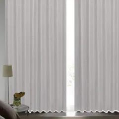 新品 [カーテンくれない] 断熱・遮熱カーテン「静 Shizuka」完全遮光生地使用【形状記憶加工】遮音 防音効果で生活音を軽減 高断熱 静 遮光1級 全13色 色： ライトグレー （幅）100cm×（丈）178cm×2枚入 / Bフック/タッセル付き