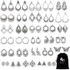 ★色:アンティークシルバー(60個セット)★ アクセサリーパーツ ６０個セット