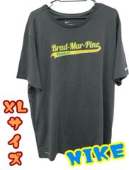 NIKE　ナイキ　メンズ　半袖Tシャツ　ロゴプリント　野球　ベースボール　ドライフィット　薄手　XLサイズ　濃いグレー　U-430