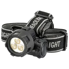 【新品・5営業日で発送】OHM オーム電機 3点式LEDヘッドライト(20Lm／単4形×3本使用／防水仕様IPX4／連続使用40時間) LC-H3LED-K