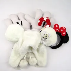 ディズニー カチューシャ 帽子等 ミッキー ミニー 4点セット まとめて レディース Disney 【中古】