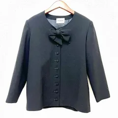 #anc インゲボルグ INGEBORG ジャケット 黒 リボン 七分袖 ノーカラー レディース [873393]のサムネイル