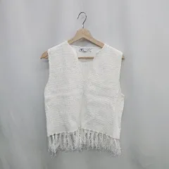 ◇ ⊂Φ ZARA ザラ ノースリーブカットソー サイズM ホワイト レディース E  【1502030015041】