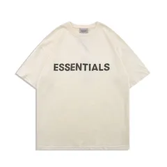 ＜SSFOG FEAR OF GOD ESSENTIALS＞メンズ100％コットンTシャツ半袖丸首トップス