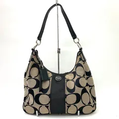 【COACH】コーチ キャンバス生地 ブラック系 ハンドバッグ ワンショルダーバッグ F21873 ★
