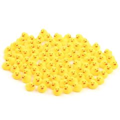 【新着商品】アヒル お風呂 おもちゃ 100個 セット lowliu 音が鳴る プール 水遊び すくい人形 縁日 景品 業務用 大容量 子供 赤ちゃん アヒルちゃん フィギュア バスグッズ (100)