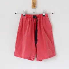 グラミチ 90s キッズ ショートパンツ USA製  製品染めの朱色 5/6 （w-0863）