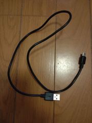 黒 USB TypeC 充電ケーブル 全長62cm