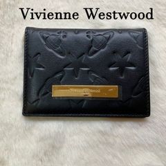 ヴィヴィアンウエストウッド　Vivienne Westwood　カードケース　2つ折り　softleather 本革　黒