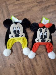 【新品未使用】ミッキーミニー　耳が動く帽子　被り物　２点セット