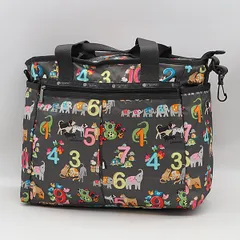 美品 レスポ アニマル柄 グレーカラー トートバッグ 2000000 NSK MTM