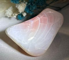 アプリコットアゲート　ザンビア産　瑪瑙 原石　タンブル