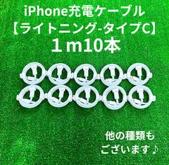 タイプCケーブル1m10本lightningケーブルIphone充電器じゅうでんき充電ケーブル急速充電アイフォン線アイホンスマートフォンcable変換ケーブル携帯電話スマホacアダプター1本2本3本4本5本10本1m2ｍ3musb安い格安激安安価まとめ売り