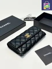 【今日特価】Chanel シャネル クラシック二つ折りウォレットシリーズ オリジナル羊革を採用し精巧な仕上げに優れる