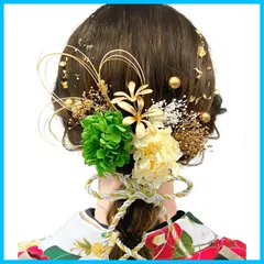【新着商品】ヘアアクセサリー ヘッドドレス 入学式 ゴールド 振袖 金箔 卒業式 和装 着物 小花モチーフ 袴 水引き 浴衣 ドライフラワー ブライダル 造花 ウエディング 髪飾り【9色展開】七五三 発表会 成人式 LQ1050 [JZOON]