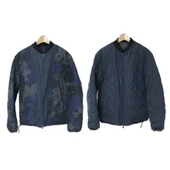 3.1 Phillip Lim スリーワンフィリップリム 12AW デジタルカモ柄中綿リバーシブルジャケット  ネイビー XSのサムネイル