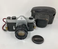 【現状品】PENTAX スポットマチックF フィルムカメラ ケース・ストラップ付 現状品】PENTAX スポットマチックF フィルムカメラ ケース