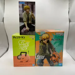未開封　チェンソーマン　3点セット　ちょこのせプレミアムフィギュア デンジ　Fluffy Puffy～ポチタ～Ⅱ　Bver.　VIBRATION  STARS-DENJI&POCHITA-　フィギュア　プライズ　セガ　バンダイ　バンプレスト　バンダイナムコ