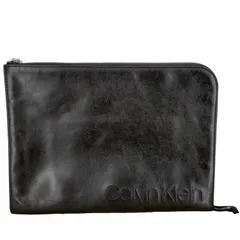 カルバンクライン CALVIN KLEIN エンボスロゴ カウレザークラッチバッグ メンズ 表記無 のサムネイル