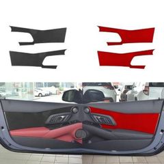 トヨタ スープラ A90 2019-22 カーボンインナードア パネル プロテクター カバー トリム カー インテリア アクセサリー ステッカー