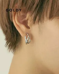 【SALE】GOLDY/ゴールディ/ループ ライン フープ スクリューフィット イヤリング/アクセサリー/2231008のサムネイル