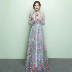 ドレス ロングドレス 演奏会 パーティードレス ワンピース ロング丈 結婚式 披露宴 花嫁 ブライズメイド 二次会 お呼ばれ ドレス 大人 ピアノ 発表会 ロング丈 パーティーワンピ 成人式 忘年会 結婚式 演奏会 フォーマル 20代 HpuL569