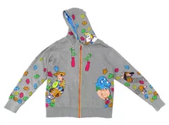 【中古】衣類 集合 パーカー グレー Sサイズ 「トイ・ストーリー」 東京ディズニーリゾート限定