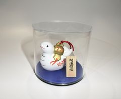 アクリル小型ケース120φサイズ（台座黒マット）色板（青）付き