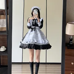 メイド服 イギリス風 長袖 コスプレ 演出服 大きいサイズ ロリータ 萌系MT123