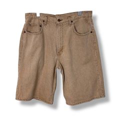 90s ARIZONA JEAN Brown Denim Shorts 【34】 90年代 アリゾナジーンズ ブラウンデニム 先染め ショーツ 短パン バギーデニム USA製 アメリカ製