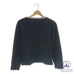 【訳アリ】 トップス カットソー ラウンドネック 長袖 レディース ブラック 901-12366 送料無料 古着