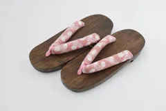 訳あり レディース 高級 桐下駄 ソフト鼻緒 うさぎ柄鼻緒 フリーサイズ   h-566