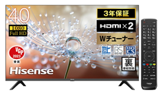 新品未開封 Hisense ハイセンス フルハイビジョン 液晶テレビ 40A30H 40V型