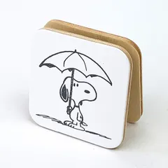 スヌーピー メモスタンド スクエアC 文具 メモばさみ インテリア オフィス