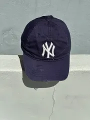 F MLB MLB(エムエルビー) NY ロゴ デトロイト ネイビー ボールキャップ 帽子