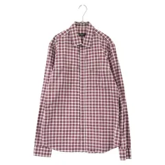 GIVENCHY (ジバンシィ) ポケットデザイン マドラスチェック レッド 長袖シャツのサムネイル