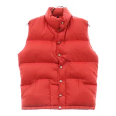 THE NORTH FACE (ザノースフェイス) 70S VINTAGE ヴィンテージ ダウンベスト ジャケット 茶タグ レッド