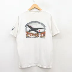 XL/古着 半袖 ビンテージ Tシャツ メンズ 00s 飛行機 RESPONSE クルーネック 白 ホワイト 25jun02 中古