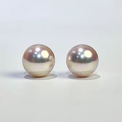 612大粒パープルバロックパール スタッドピアス12mmサージカル